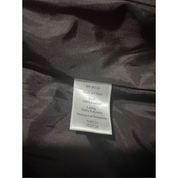 Coldwater Creek brown suede Leather stitching details sequin beaded embellishmen - Picture 2 of 10